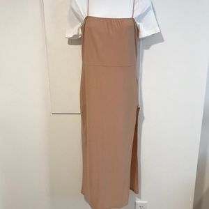 SOLD Boo hoo slip dress with stretch